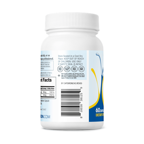 Iron Capsule with Vitamin C 45 mg (Bariatric Fusion)