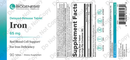 iron delayed release nutra biogenesis label