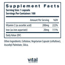 iron plus c vital nutrients supplement facts