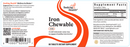 iron chewable (seeking health) label
