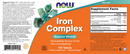 iron complex (now foods) label