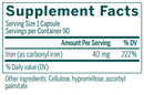 iron genestra supplement facts