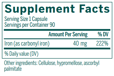 Iron supplement facts Genestra