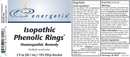 isopathic phenolic rings (energetix) label