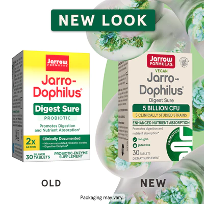 Jarro-Dophilus Digest Sure Jarrow Formulas new look