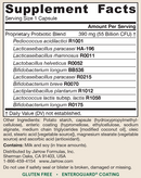 jarro-dophilus eps advanced (jarrow formulas) supplement facts