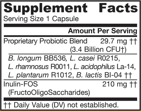 jarro-dophilus plus fos jarrow formulas supplement facts