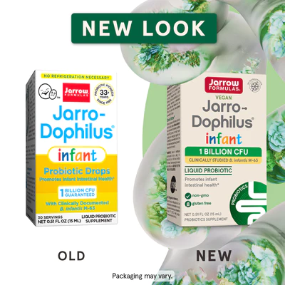 Jarro-Dophilus Infant Jarrow Formulas new look