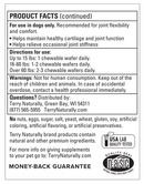 joint & hip formula (terry naturally) product facts