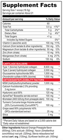 joint vibrance powder (vibrant health) supplement facts