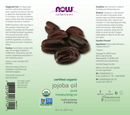 jojoba oil (now solutions) label