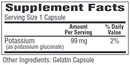 k-99 gluconate bio-tech pharmacal supplement facts