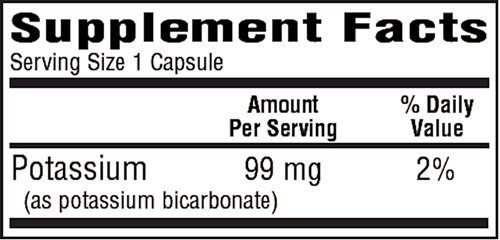 K-Bicarb (Bio-Tech Pharmacal) supplement facts