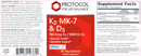 k2 mk-7 & d3 (protocol for life balance) label
