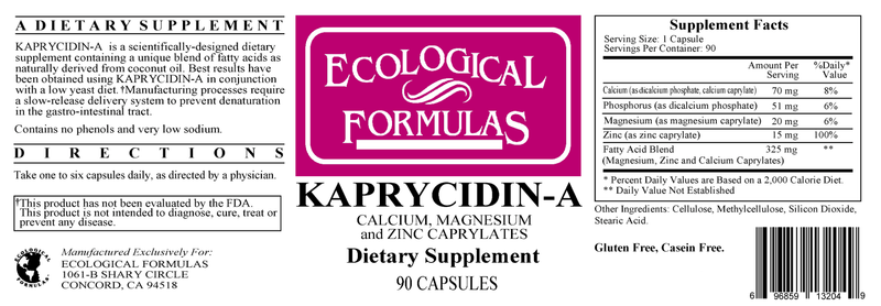Kaprycidin-A (Ecological Formulas) Label