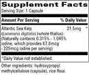 kelp (progressive labs) supplement facts