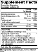 Keratin Hair Booster supplement facts