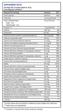 keto-elemental nutrition thai soup vita aid supplement facts