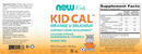kid cal chewable calcium (now kids) label