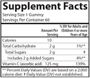 kid's vitamin c gummies carlson labs supplement facts