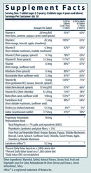 kid's mighty multivitamin without iron (vital nutrients) supplement facts