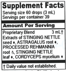 kidney support compound (herbalist alchemist) supplement facts