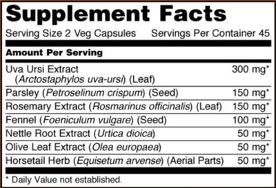 Kidney Cleanse (NOW) Supplement Facts