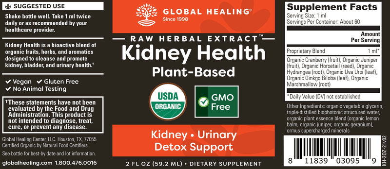Kidney Health Global Healing label