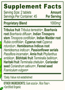 kidney formula banyan botanicals supplement facts