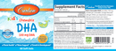kids chewable dha carlson labs label