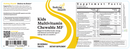 kids multivitamin chewable mf (seeking health) label