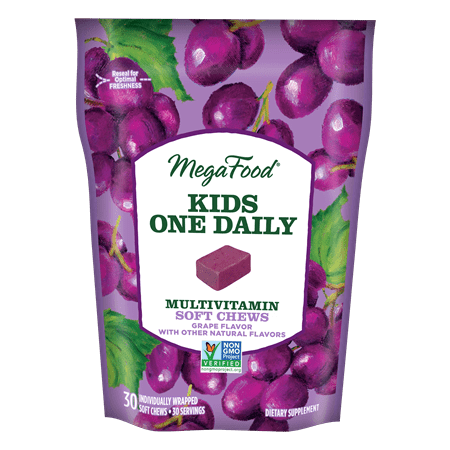 Kids Multivitamin Soft Chew Grape Flavor (MegaFood)