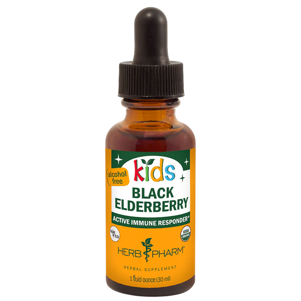 kid's black elderberry alcohol free herb pharm