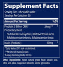 kids chewable probiotic trace minerals research supplement facts