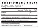 klean collagen+c unflavored douglas labs supplement facts