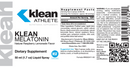 melatonin (klean athlete) label