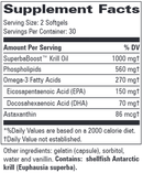 krill ultra progressive labs supplement facts
