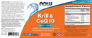 krill oil & coq10 (now foods) label