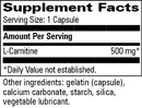 l-carnitine 500 progressive labs supplement facts