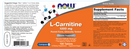 l-carnitine 1000 mg (now foods) label