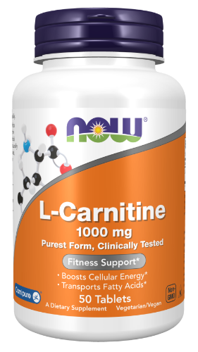 l-carnitine 1000 mg (now foods)