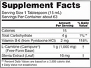 l-carnitine liquid (now sports) supplement facts
