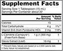 liquid l-carnitine (now sports) supplement facts