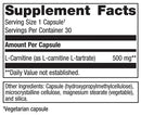 l-carnitine metagenics supplement facts