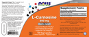 l-carnosine 500 mg (now foods) label