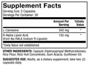 l-carnosine with r-alpha lipoic acid dr. mercola supplement facts