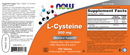 l-cysteine 500 mg (now foods) label
