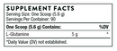 L-Glutamine Powder NSF Thorne supplement facts