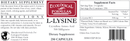 l-lysine (ecological formulas) label