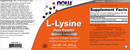 buy l-lysine powder (now foods)